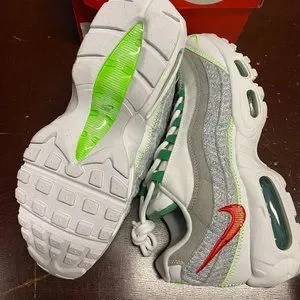 Nike | Shoes | Nike Unisex White Green Air Max 95 Cu557 10  display picture 2